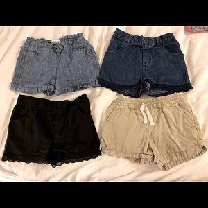 Bundle 4 set of little girl shorts!